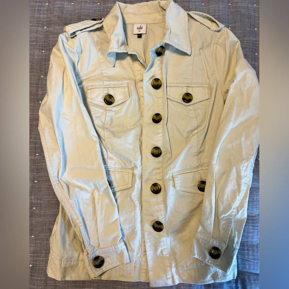 CAbi Cream Button-Up Jacket